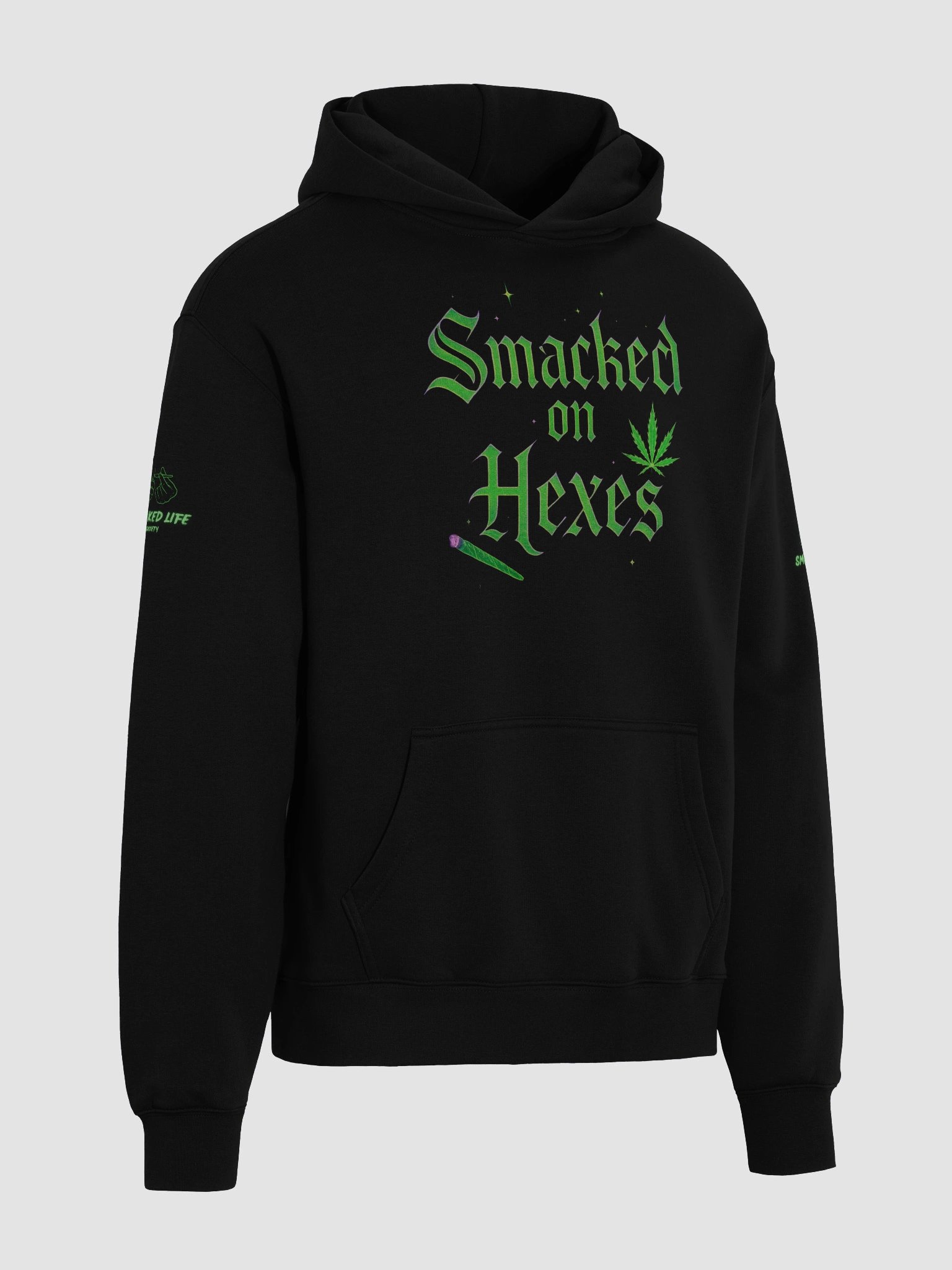 “Smacked on Hexes” Oversized Witchy Stoner Hoodie – Fall / Halloween Edition product image (13)