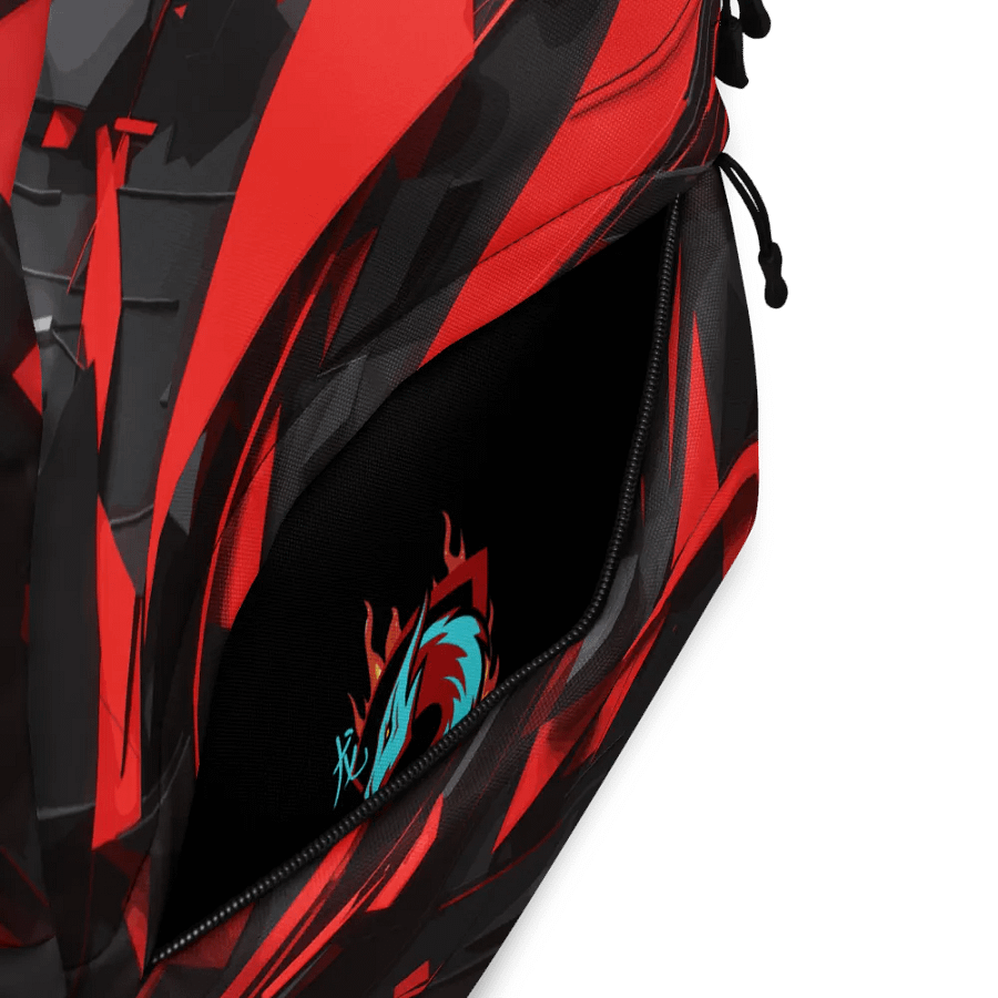 Dynamic Abstract Fragmented Red - All-Over Print Backpack product image (10)
