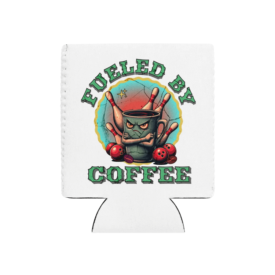 Fueled By Coffee Bowling Can Cooler product image (1)