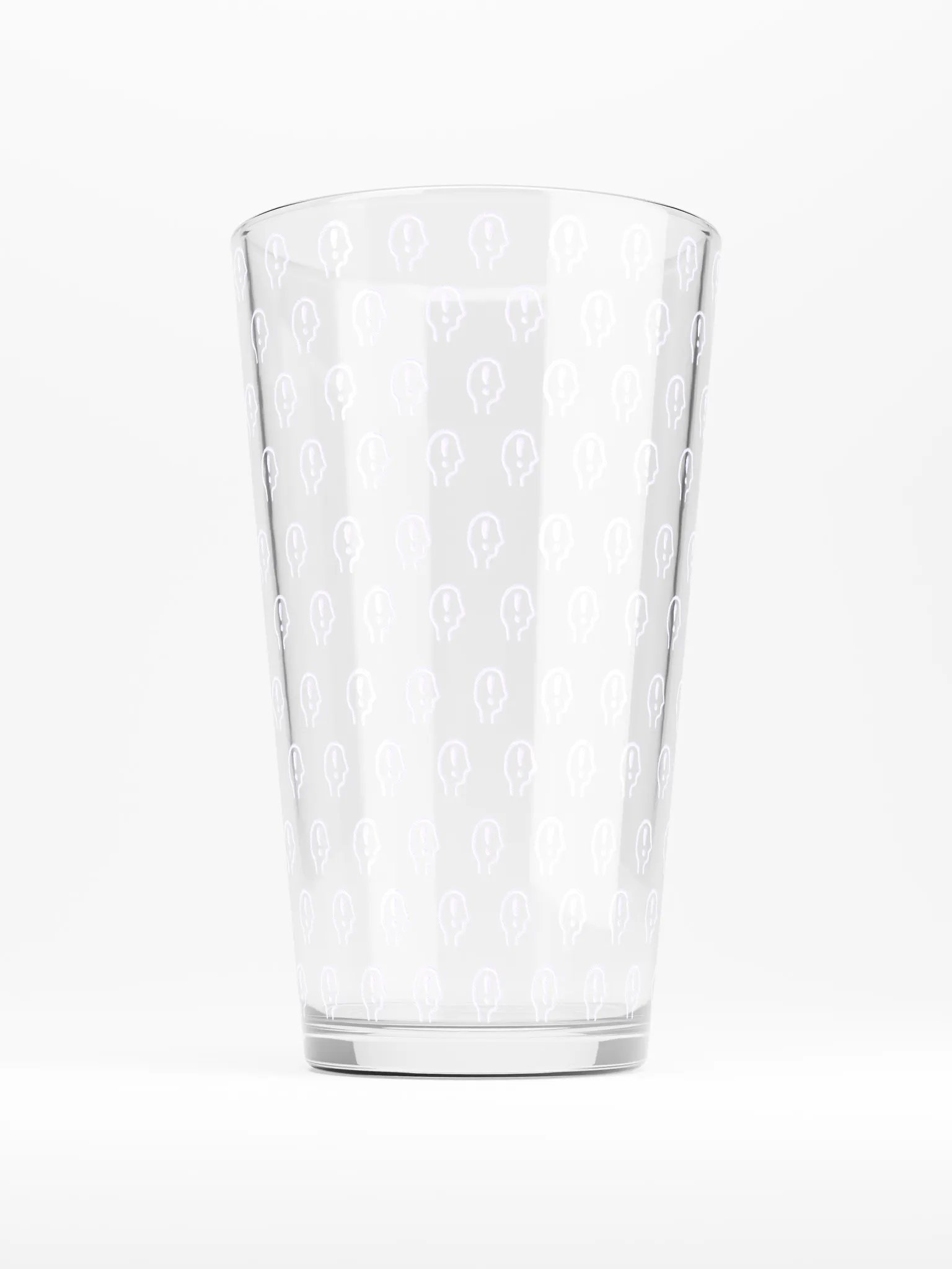 exclaiming mentally (repeating lavender design) pint glass product image (2)