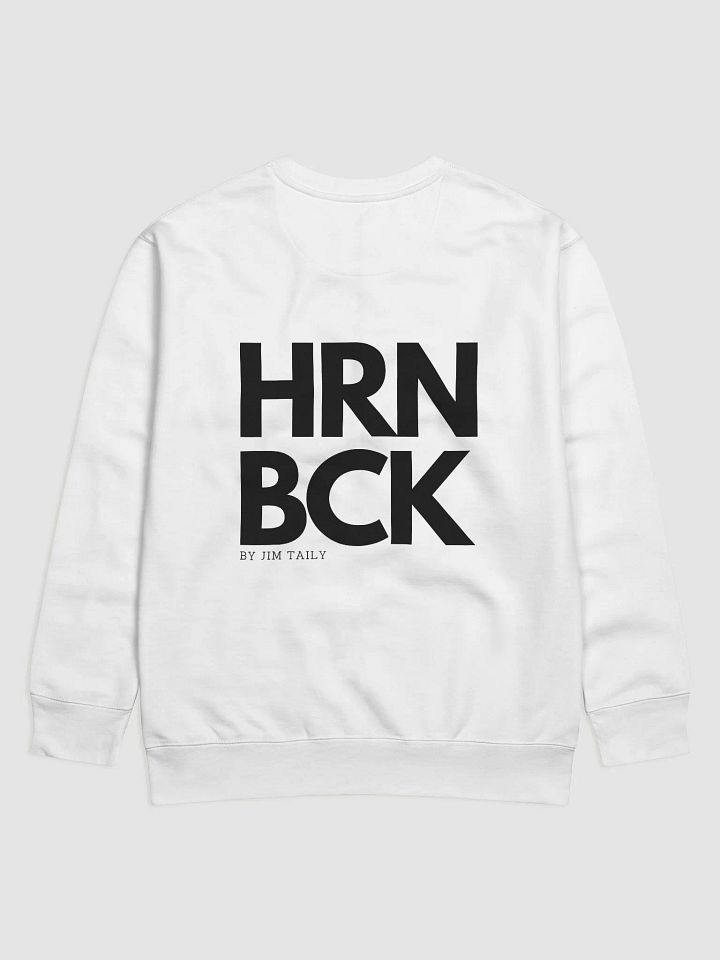 HRNBCK SWEATSHIRT – Original White Edition (print) product image (1)