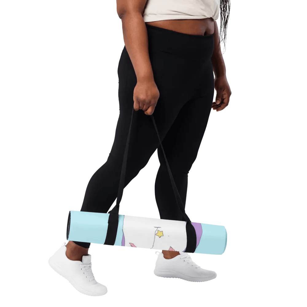 Pocky's Unicorn Onesie Daki Yoga Mat product image (11)