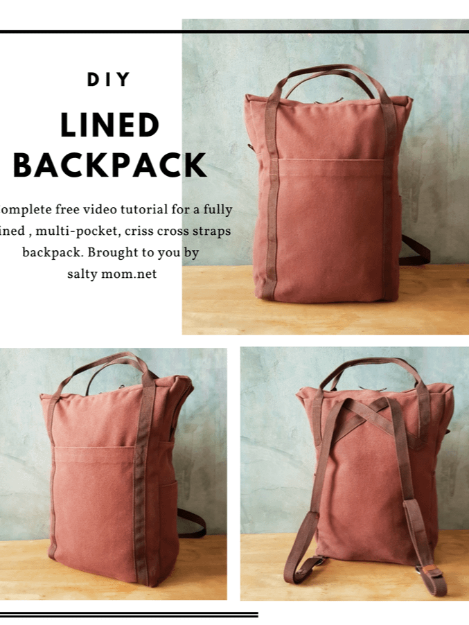 Lined Backpack PDF Download product image (1)