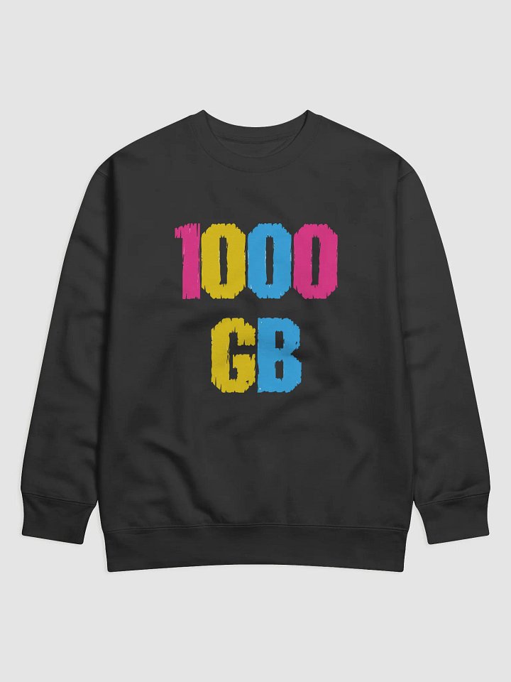 Pan-Tera (Pantera) Subtle Pansexual Pride Terabyte Pun Sweatshirt product image (1)