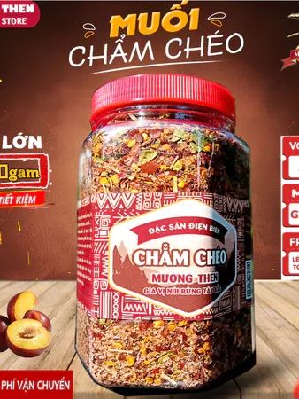 Muối Chẩm Chéo Khô Tây Bắc 500G (HŨ SIÊU TO) Chẳm Chéo Mường Then Đặc Biệt Thơm Lừng product image (2)