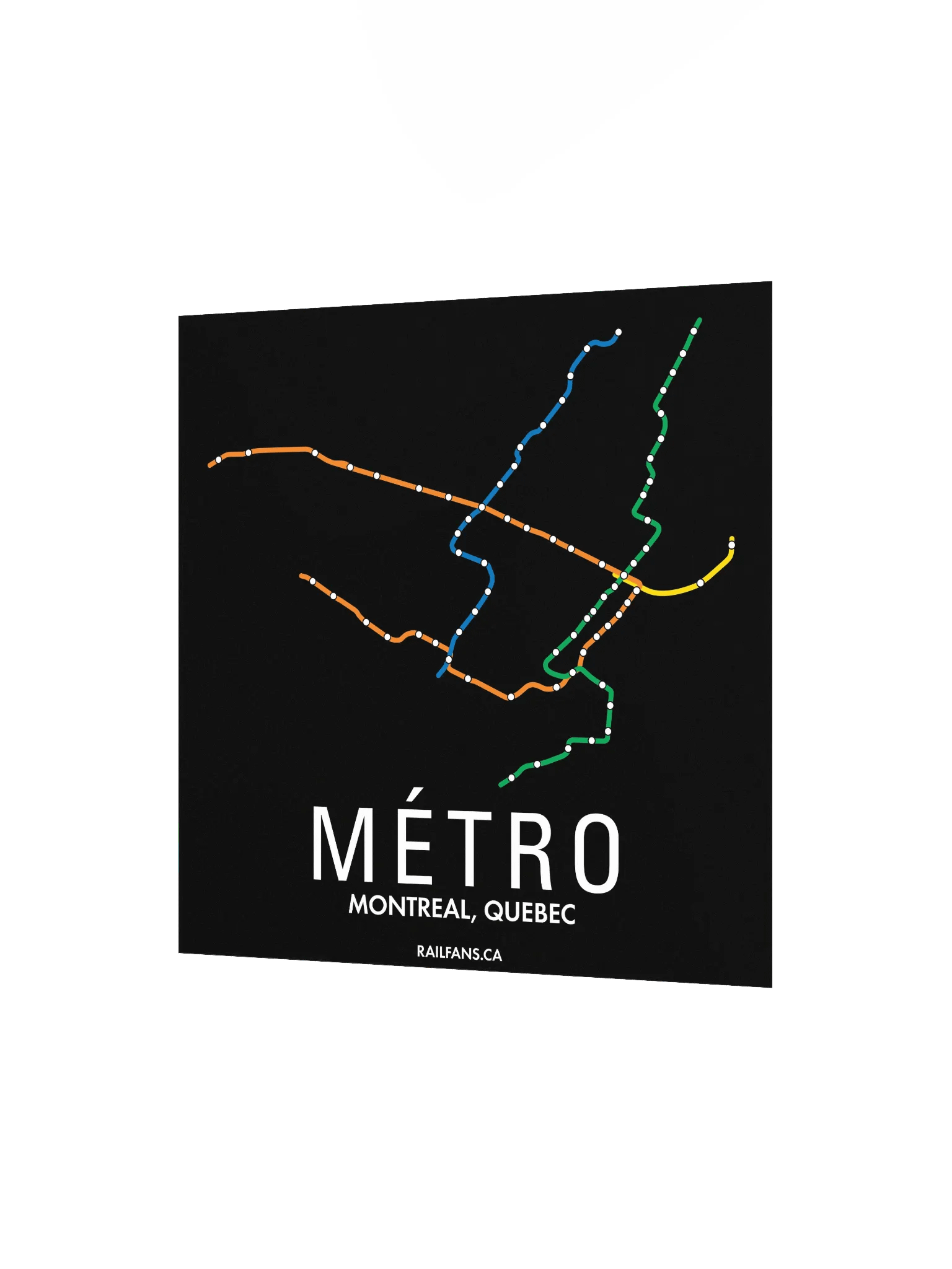 The Rail Fans Canada Transit Map - Metro product image (2)