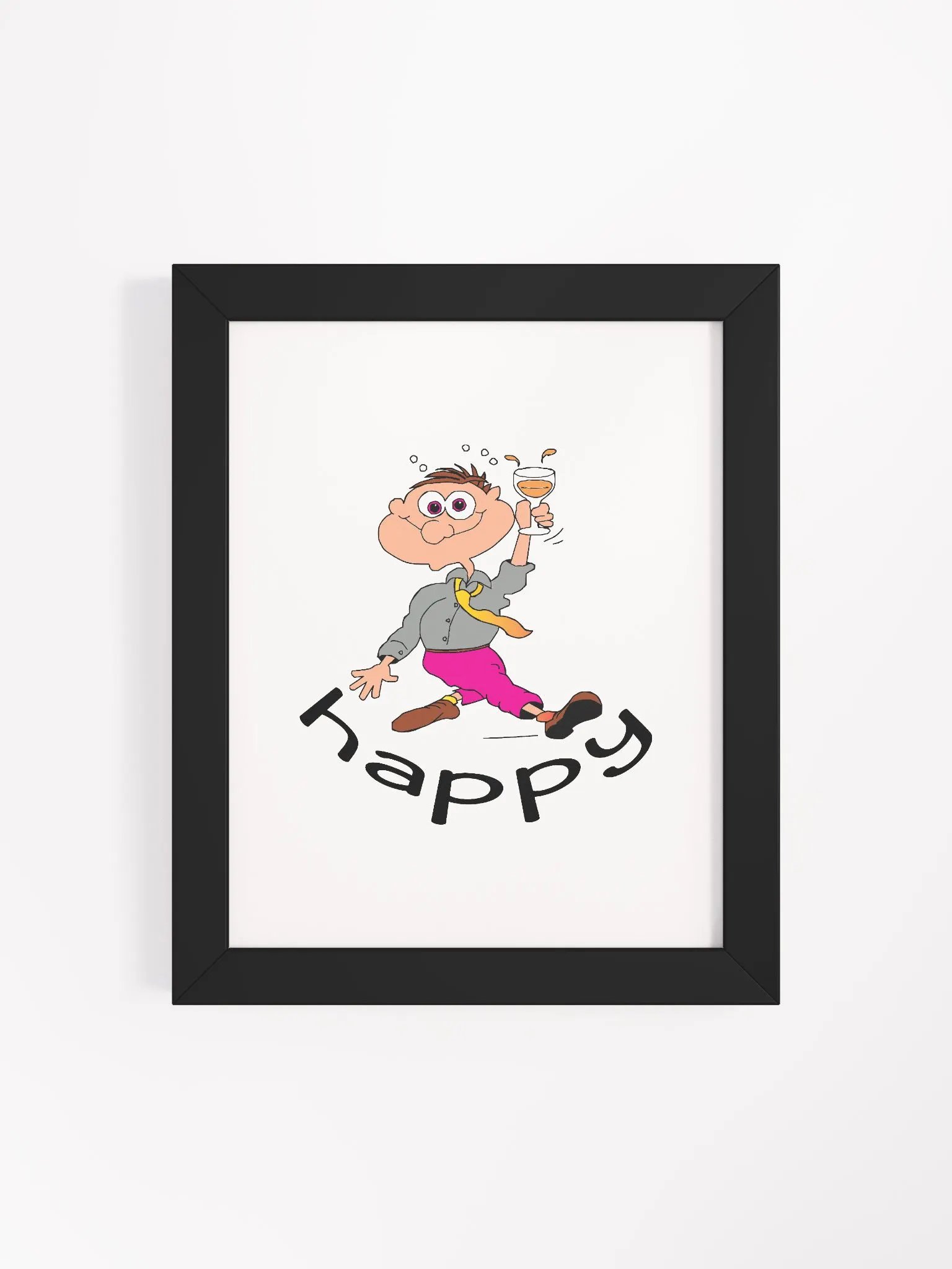 Cheers to Joy Framed Cartoon Print product image (39)