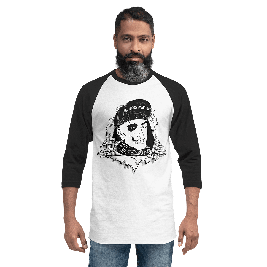 Legacy Ripper Raglan | White/Black product image (2)