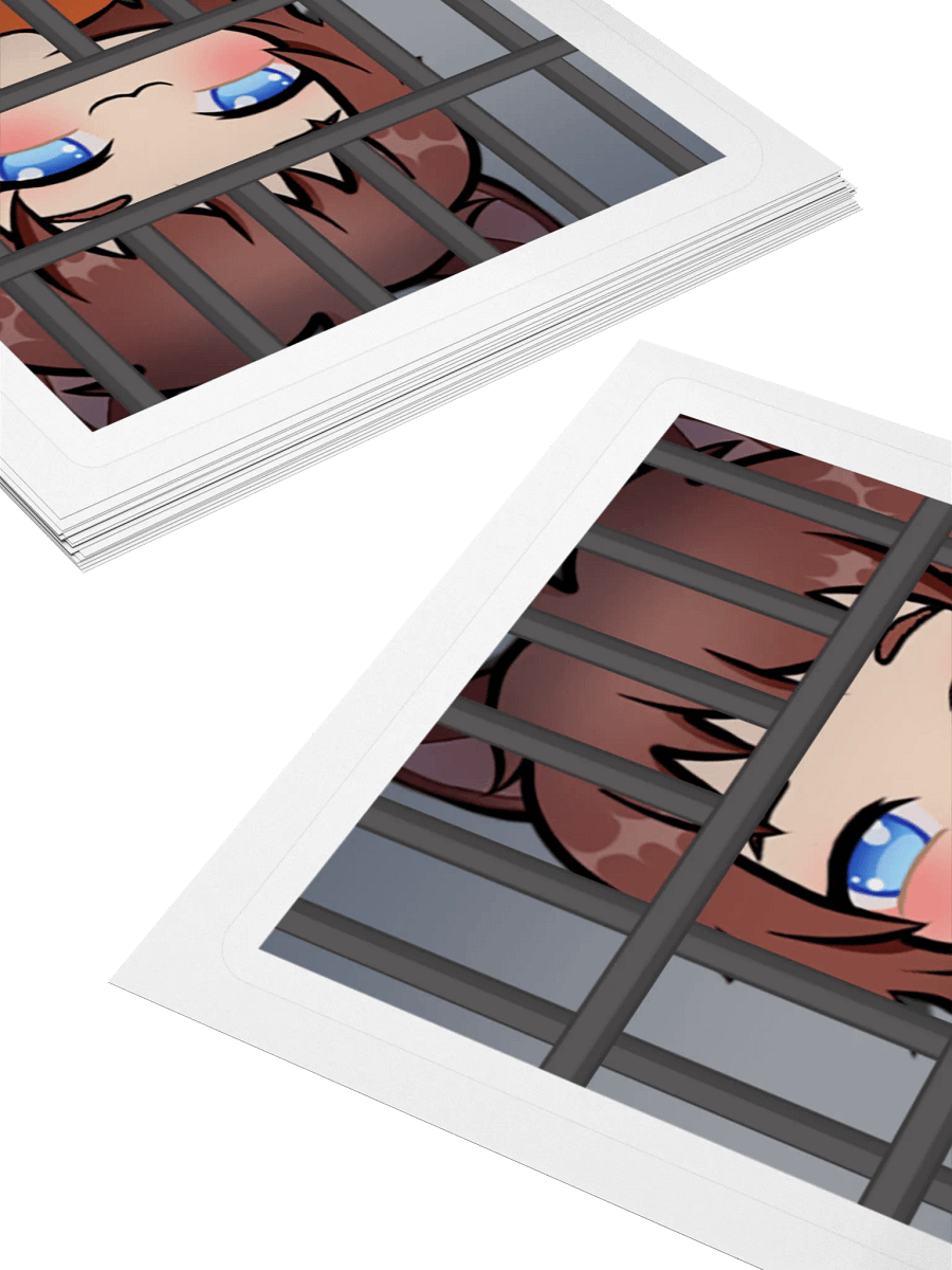 Horny Jail Kiss Cut Stickers product image (5)