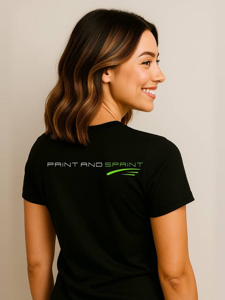 CASHOUT II - "Print and Sprint" Unisex Black Edition Tee product image (2)