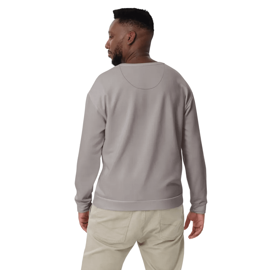 Plain Grey Soft Summer Unisex Recycled Polyester Heavyweight Premium Sweatshirt by Treasure Pie product image (12)