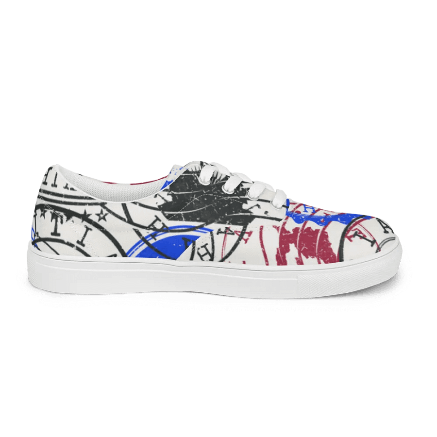 Haitian Stamp Collection Men's Canvas Shoes product image (6)