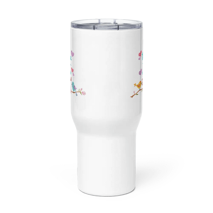 Peace and Love Travel Mug with Handle product image (2)