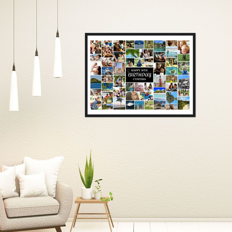 Birthday Photo Collage for 56 Photos Canva Template product image (6)