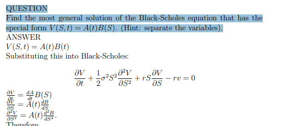 TD - Solutions of the Black-Scholes equation product image (1)