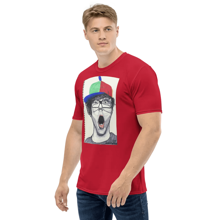 Lina's drawing Crew Neck T-Shirt Red product image (5)
