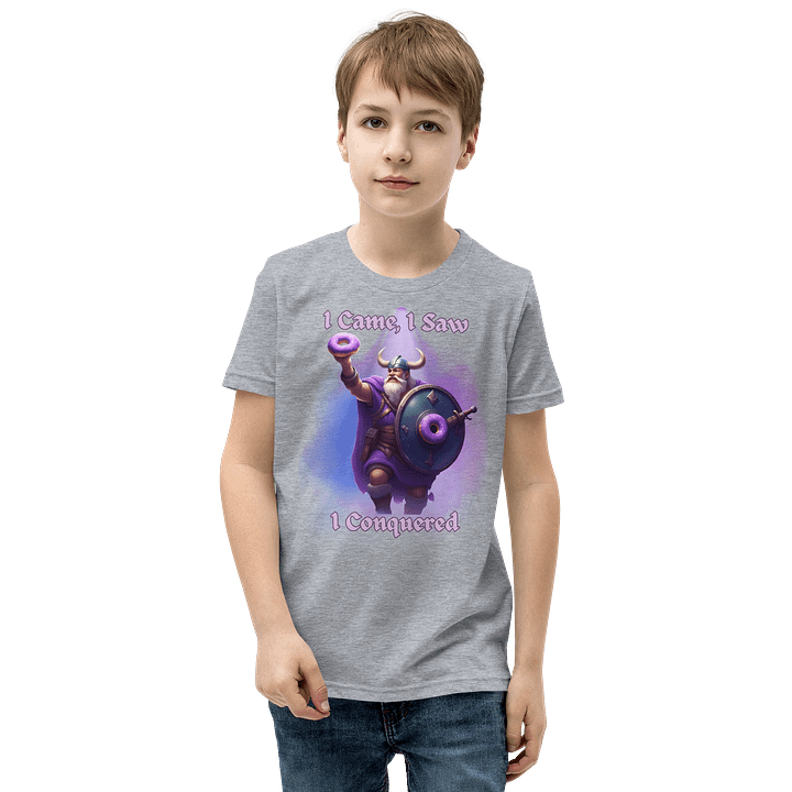 Viking Donut Conqueror Youth T-Shirt product image (12)