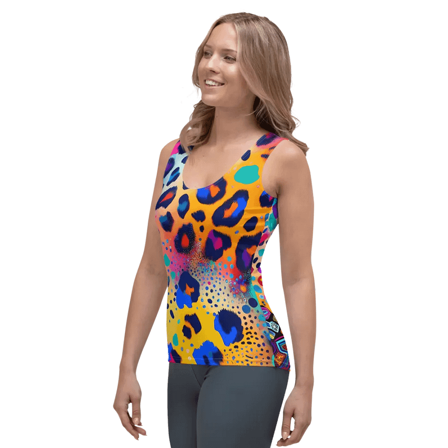 Electric Jungle Leopard Womens Tank product image (3)