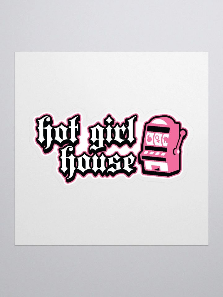 Goth Hot Girl House Slot Machine Sticker product image (1)