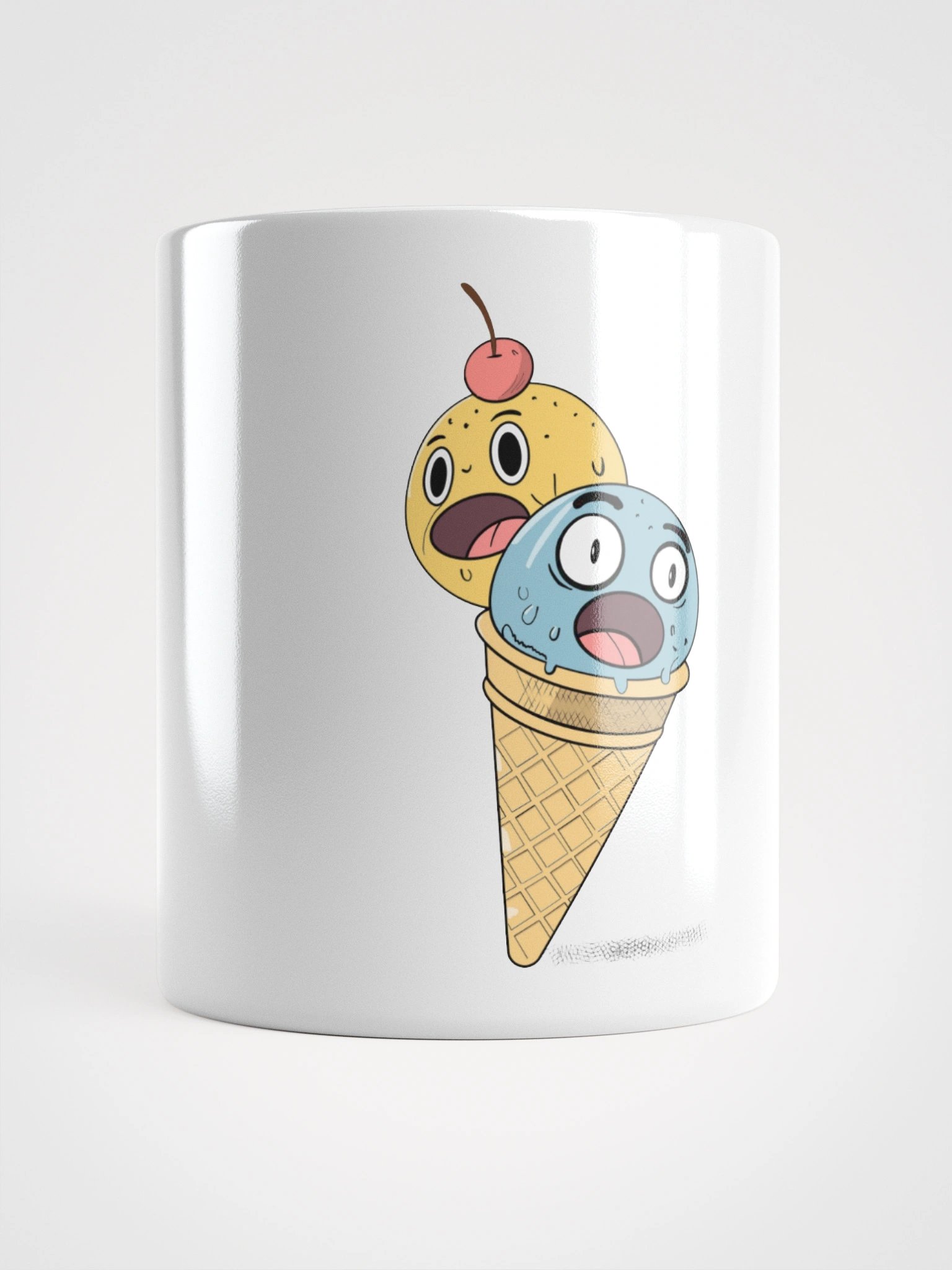 Double Scoops Surprise White Glossy Mug product image (13)