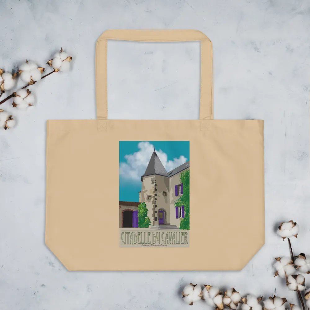Eco Friendly Tote Bag with Château illustration product image (7)