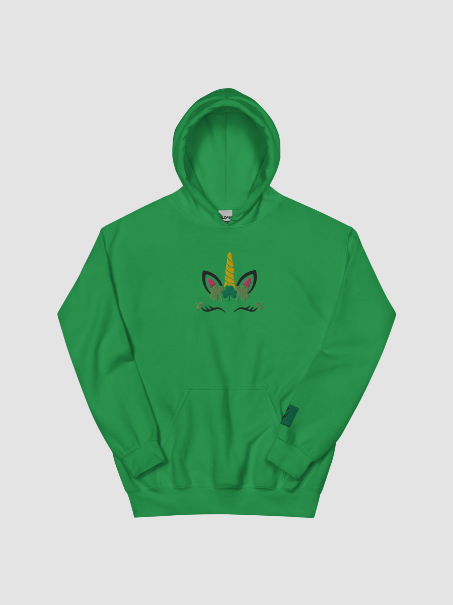 Irish Unicorn ☘️ Heavy Blend Hoodie with Multicolour Embroidery product image (3)