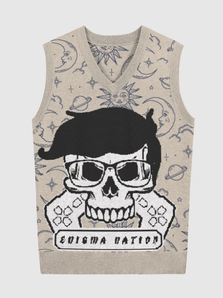Enigma Nation Knitted V-Neck Vest 10 product image (1)