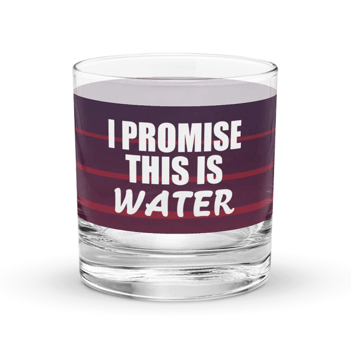 Totally Water Drinking Glass product image (1)