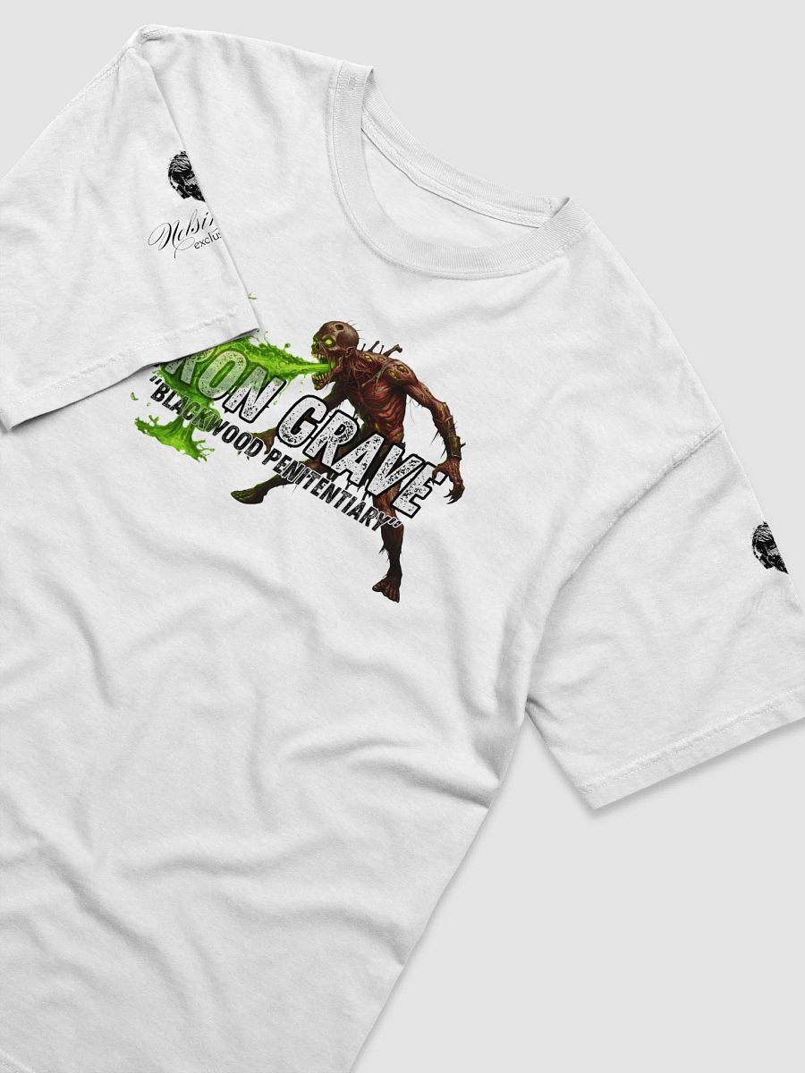 The Iron Grave - Blackwood Penitentiary - The Spitter - White Logo T-Shirt product image (3)