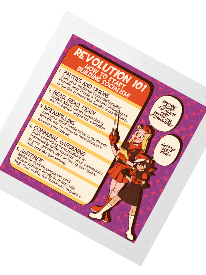 Alunya and Rodina - “Revolution 101” Sticker product image (4)