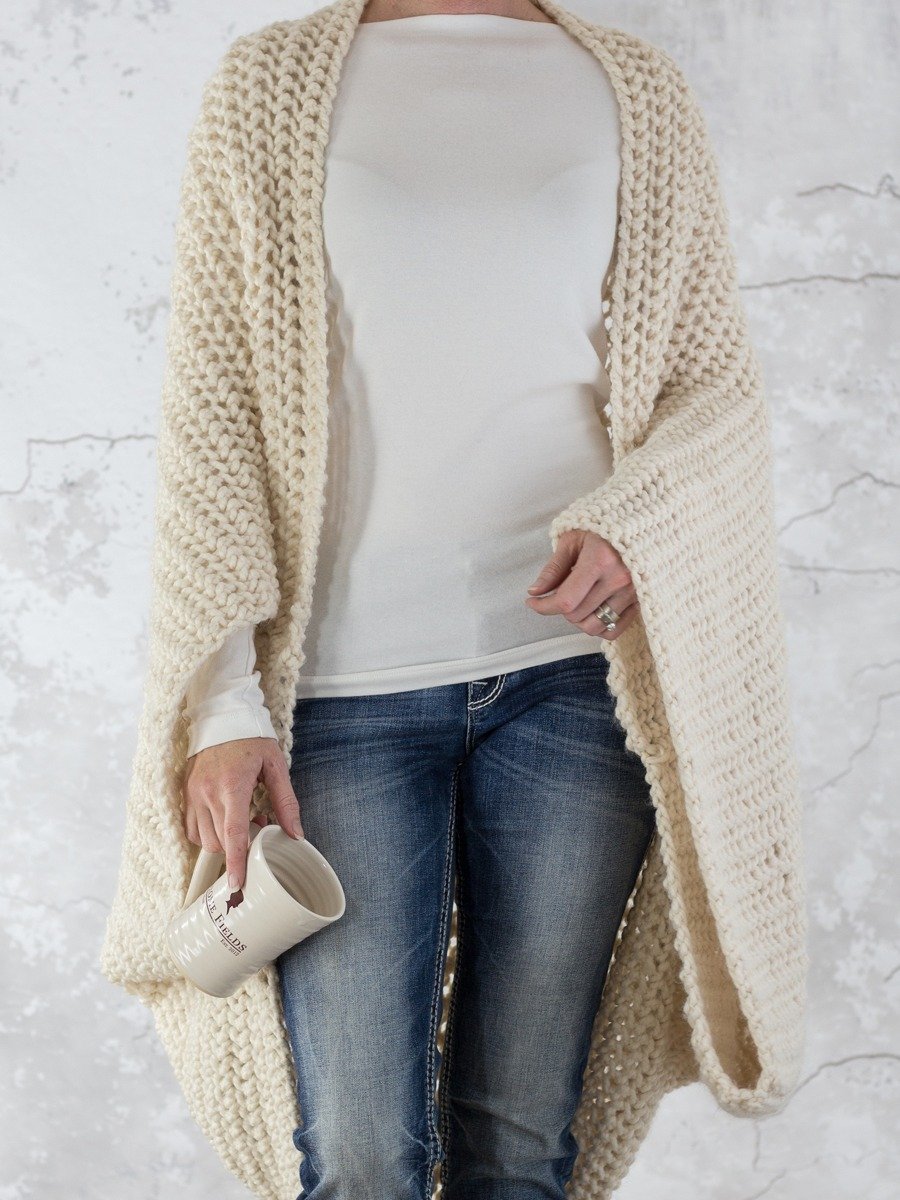 Looks Like Crochet Shrug Knitting Pattern - Loveliness product image (1)