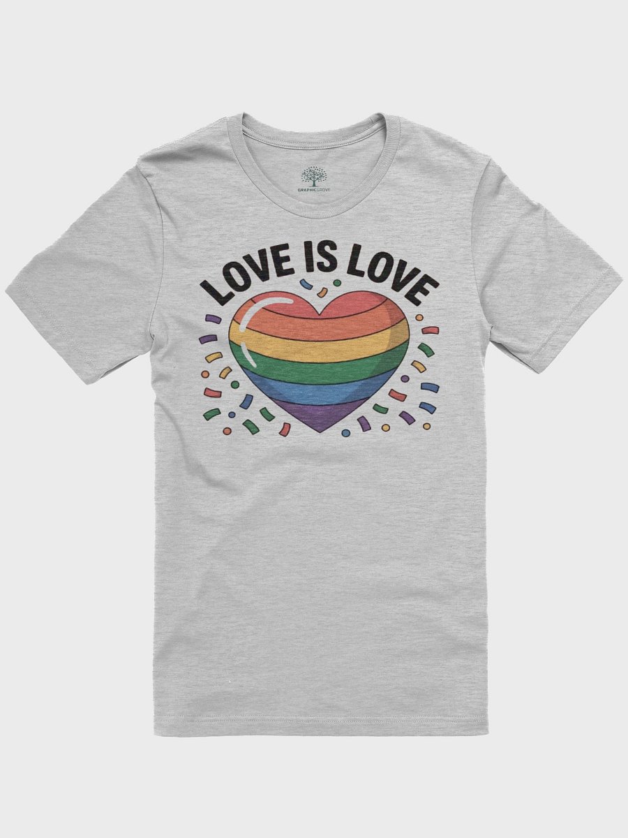 Unisex Supersoft 'Love is Love' Rainbow Heart T-Shirt - Pride Collection | Graphic Grove product image (85)