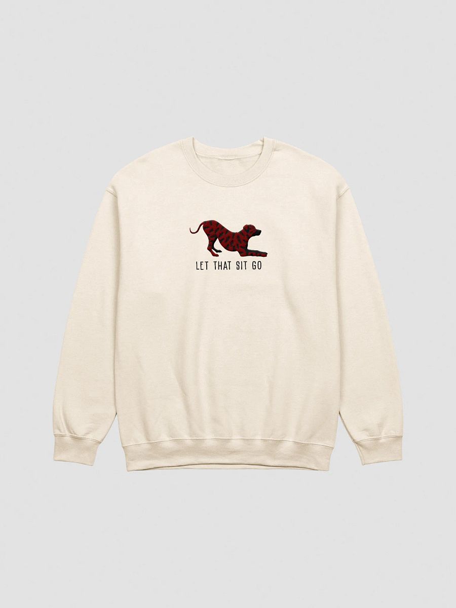 Let That Sit Go Sweatshirt (Embroidered) of a Rhodesian Ridgeback(Brindle) product image (13)