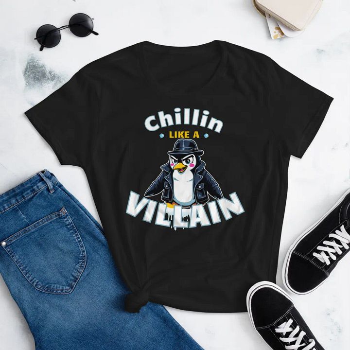 Chillin' Villain Penguin Women's T-Shirt product image (10)