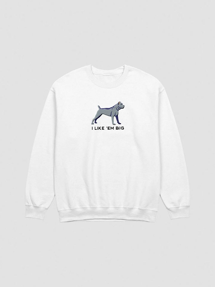 I Like 'Em Big Sweatshirt (Embroidered) of a Cane Corso(Blue) product image (16)