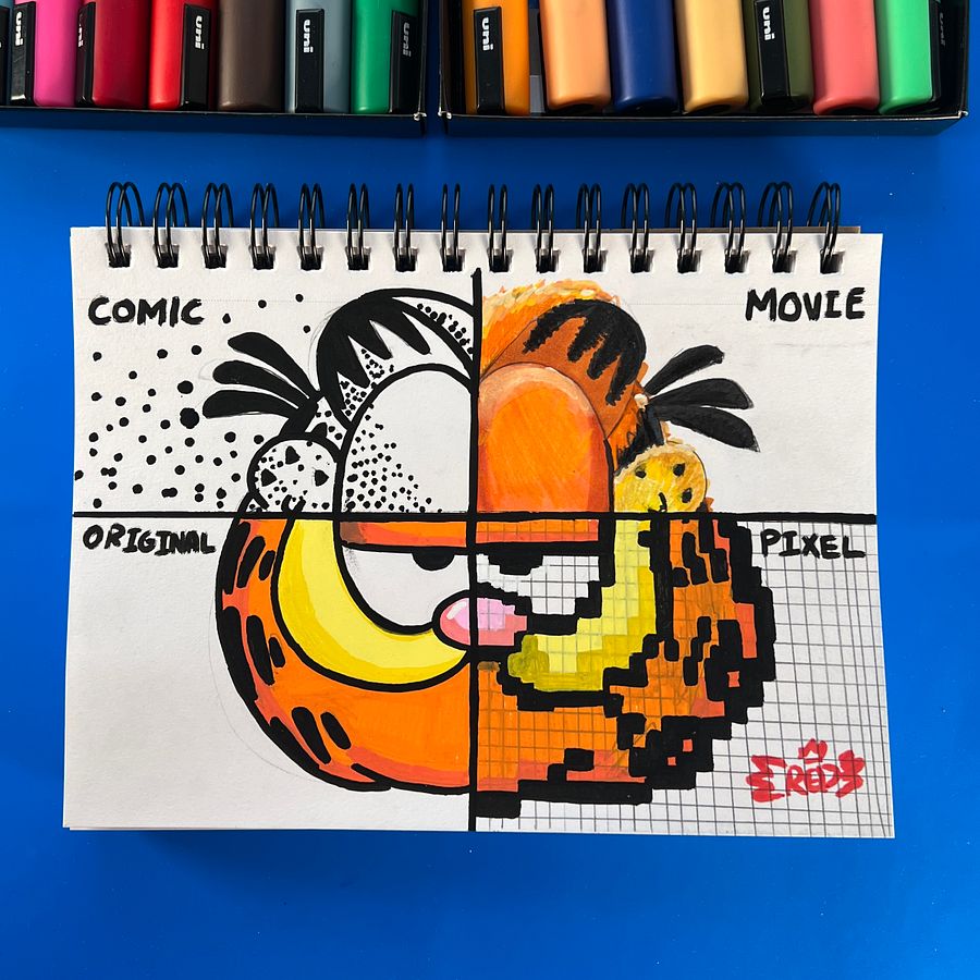 Garfield in 4 Different Art Styles product image (2)