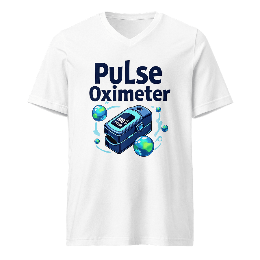 Global Health Pulse Oximeter V-Neck Tee product image (1)