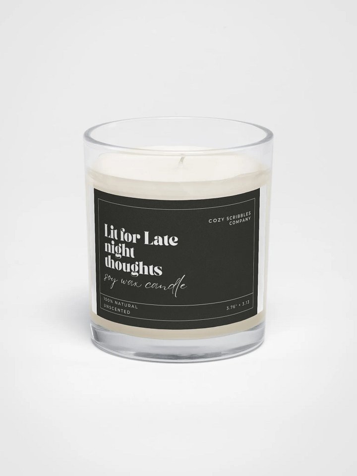 Dark Late Night Thoughts Soy Wax Candle product image (1)