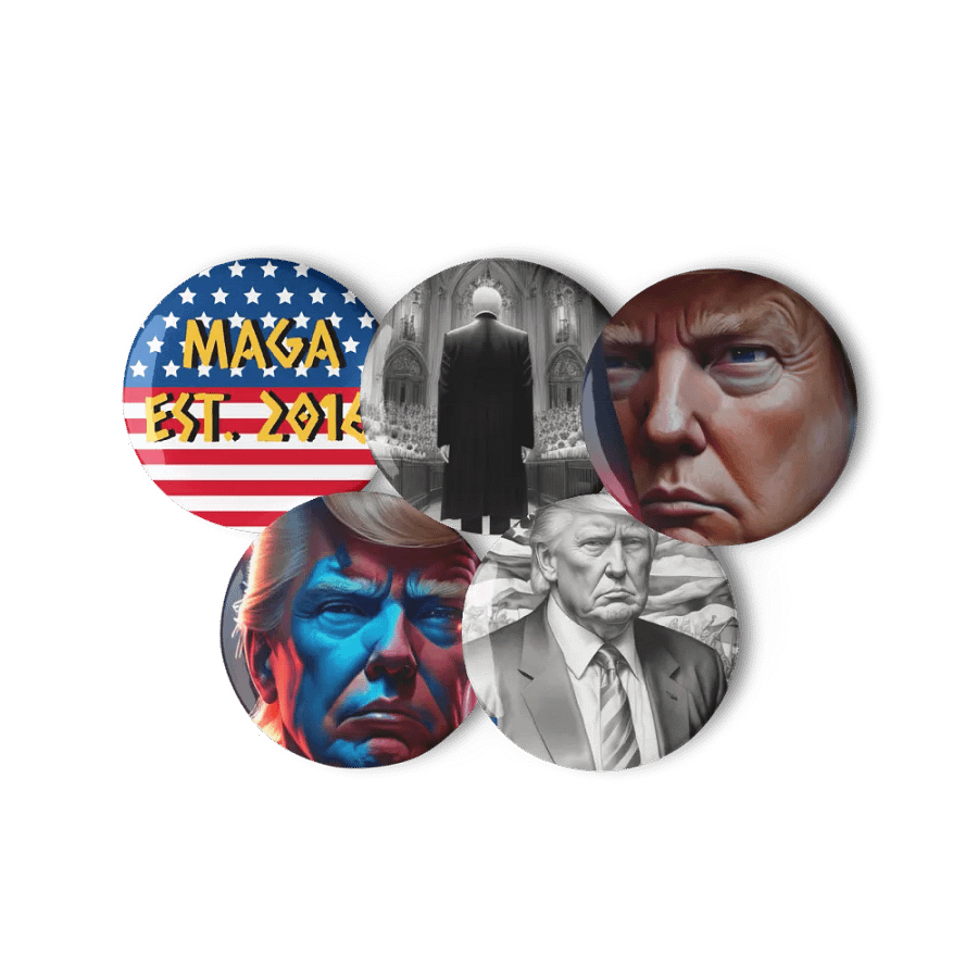 Patriotic Portrait Pin Set 5 product image (6)