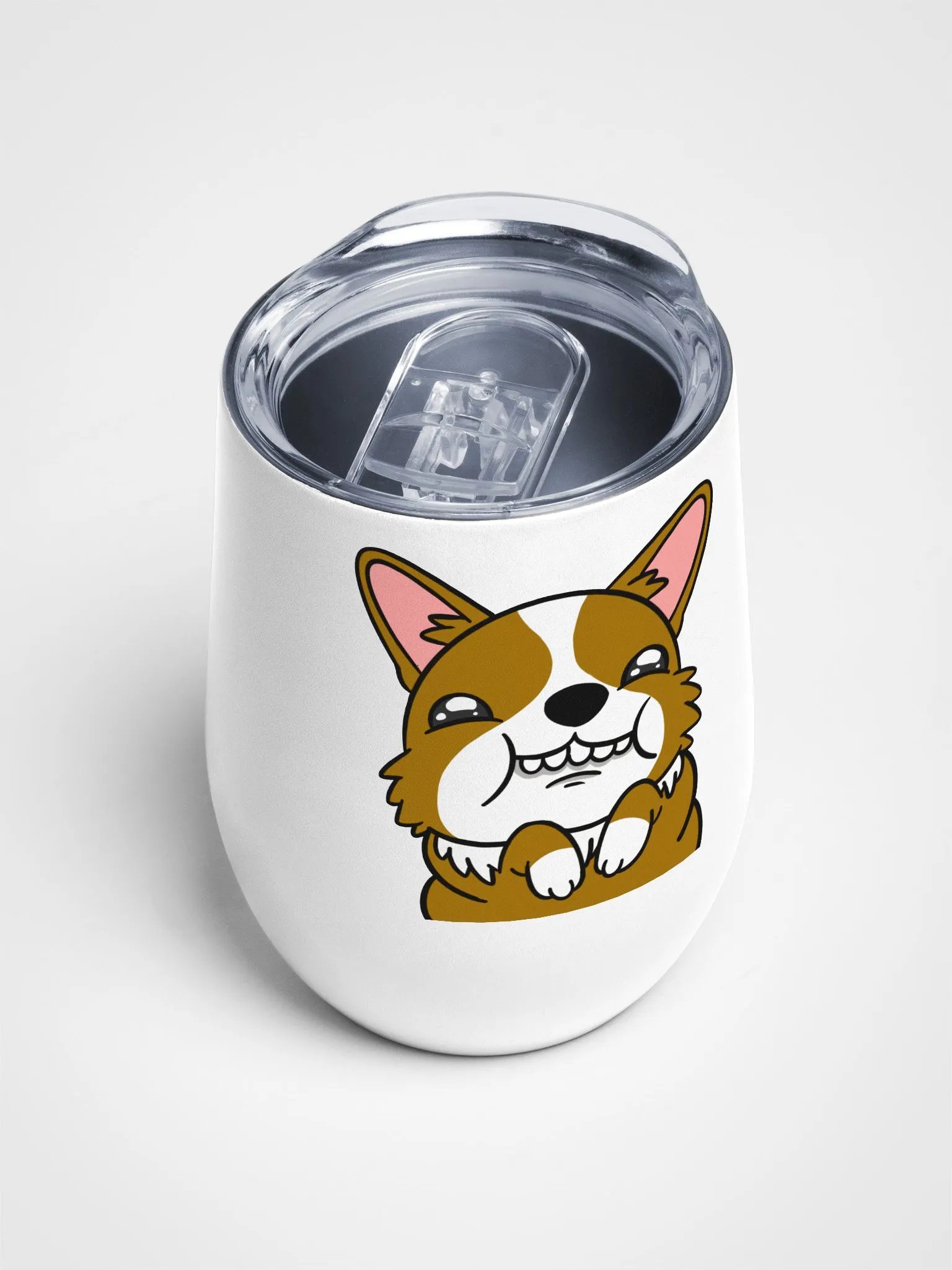 Happy Corgi Wine Tumbler product image (4)
