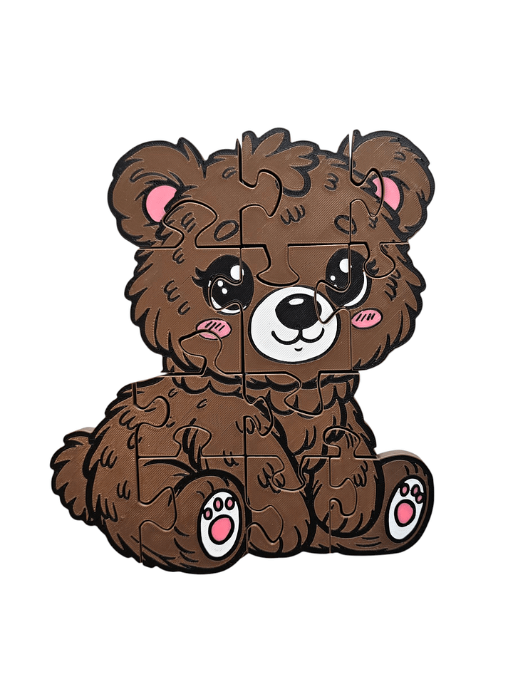 Bear 3D Printed Jigsaw Puzzle– A Roaring Good Time for Young Minds! product image (1)