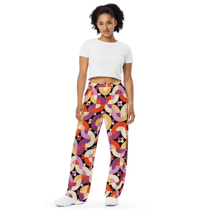 BUIII Retro Harmony: Autumn Breeze Wide-Leg Pants product image (2)