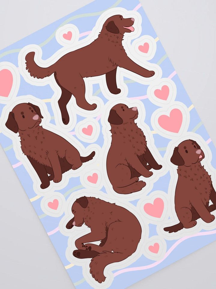 Cute Chesapeake Bay Retriever Sticker Sheet product image (2)