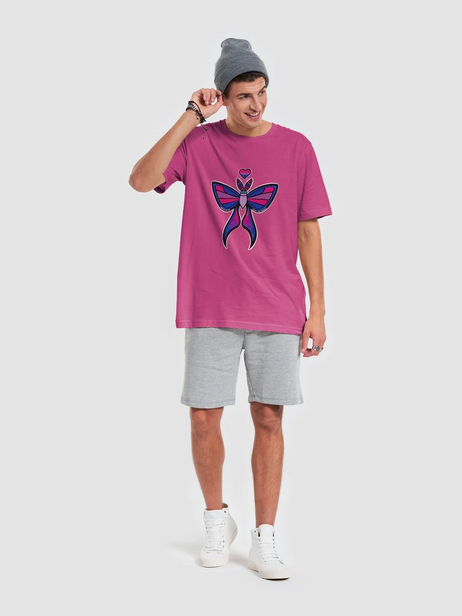 № 3 | BISEXUAL PRIDE MOTH | SHORT SLEEVE TEE | T-SHIRT product image (6)