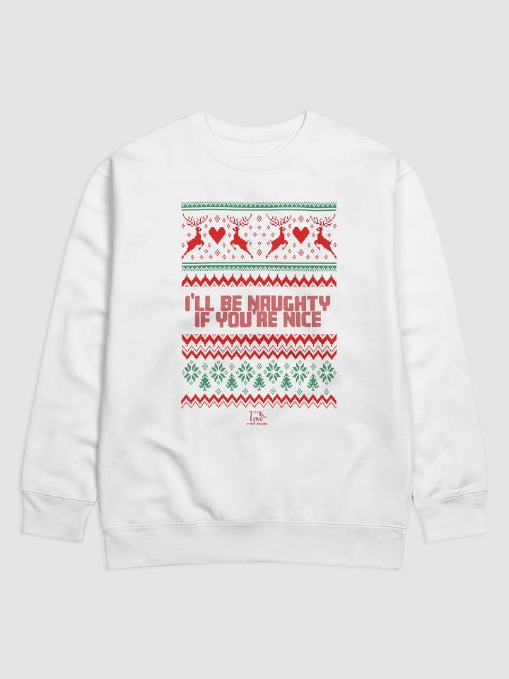 FLFC "I'll Be Naughty If You're Nice" Ugly Christmas Sweater product image (9)