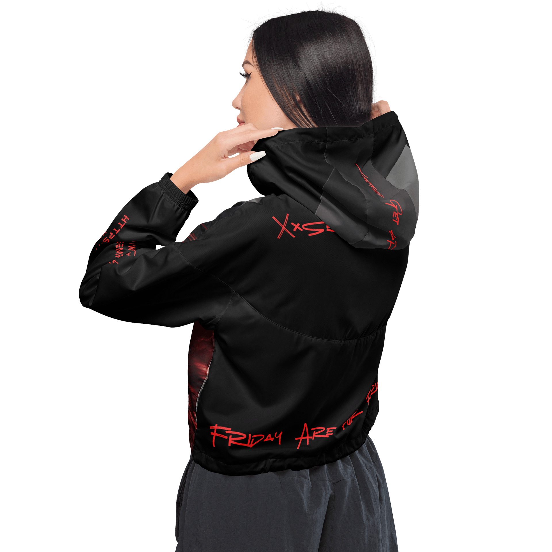 Spooky Time Cropped Windbreaker product image (3)