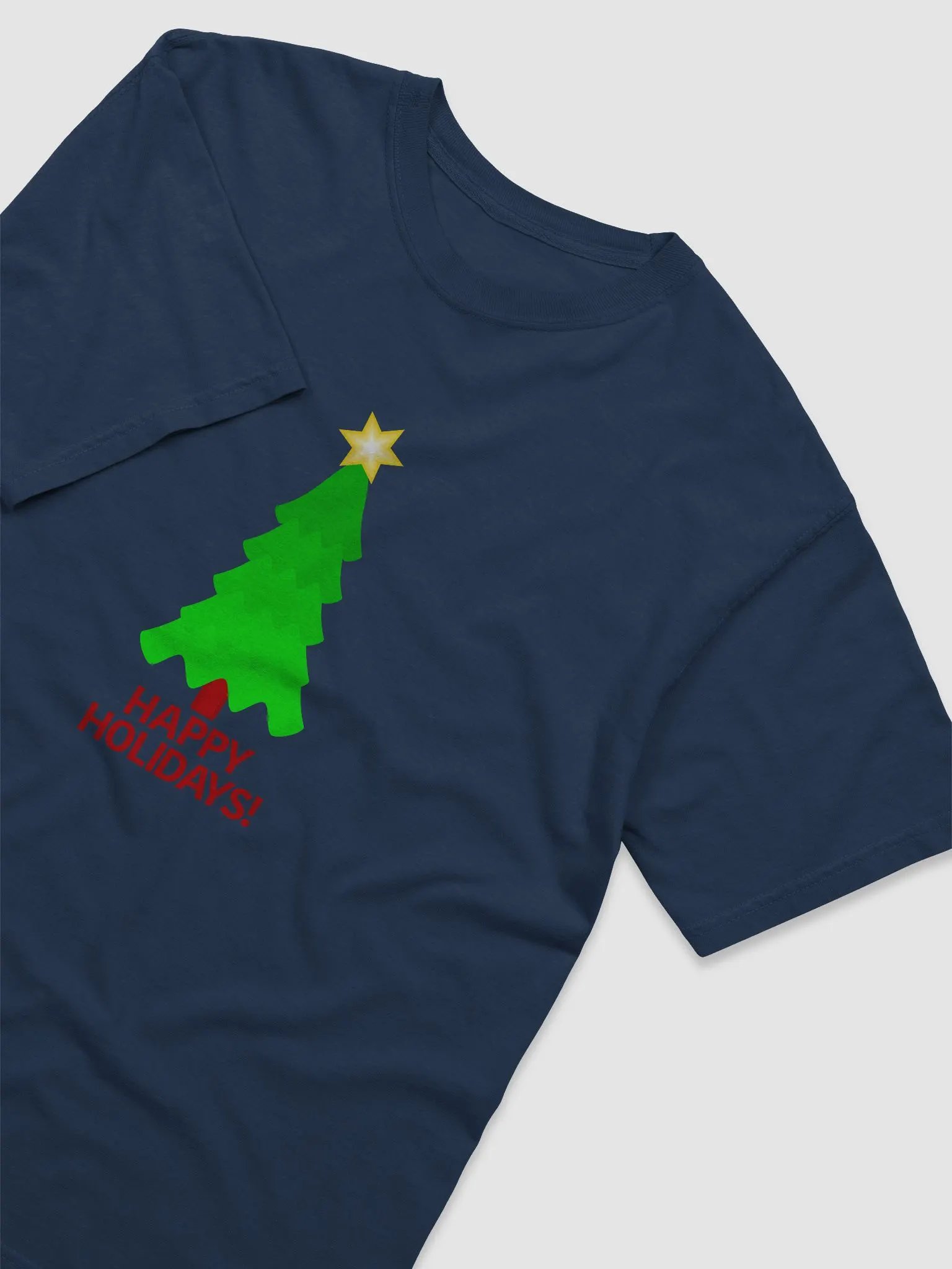 Christmas Tree With Bright Star Heavyweight T-Shirt product image (90)