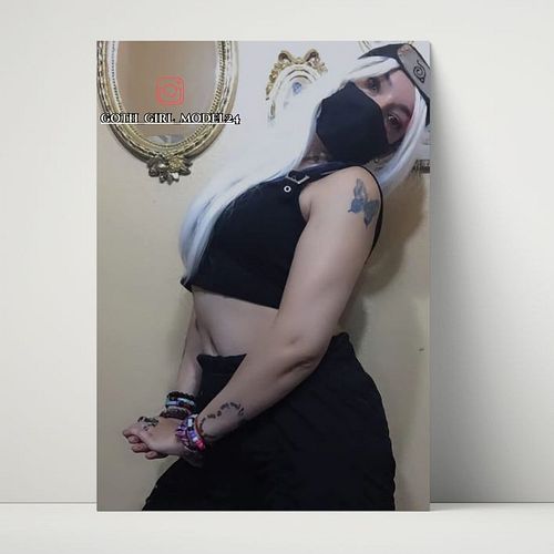 @goth_girl_model24 channels Kakashi with masked intensity and a silent glare that hits like a chidori. Which pose is your fav...