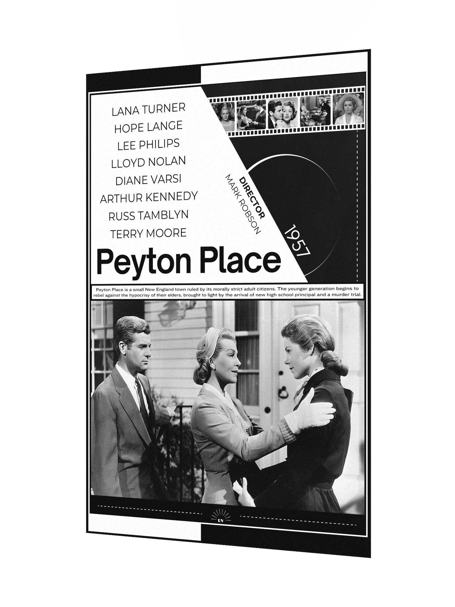 Peyton Place with Lana Turner and Lee Philips 1957 | Movie Poster | 12x18 Wall Art product image (3)
