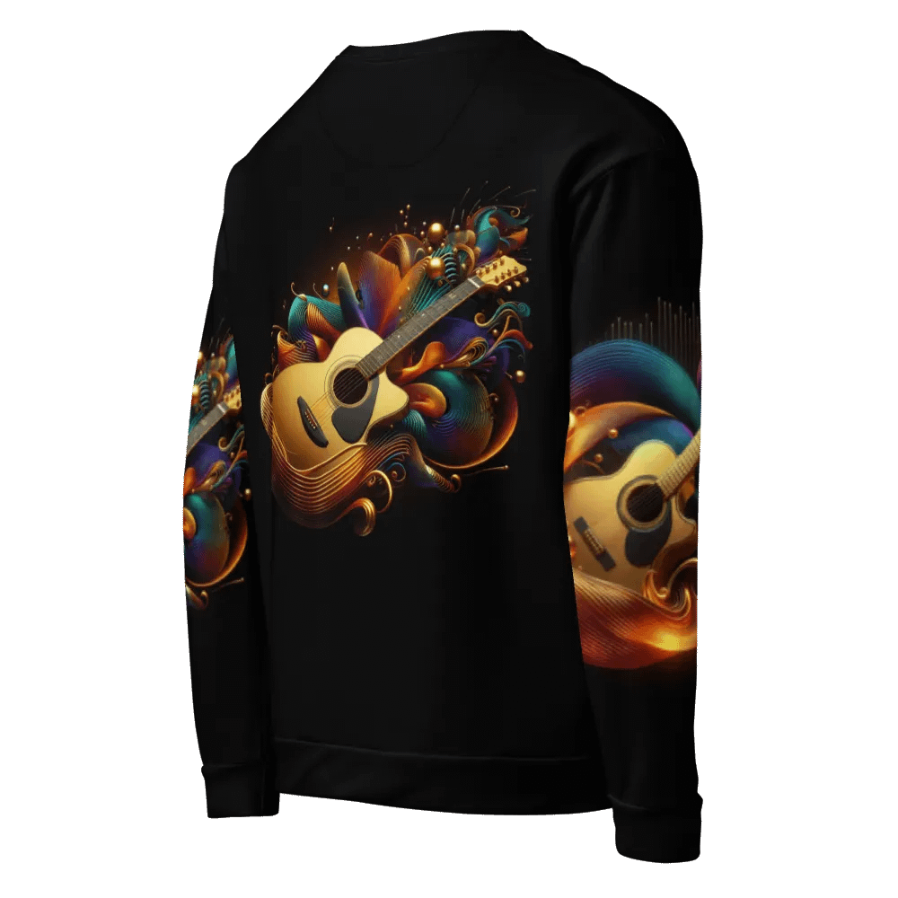 Golden Guitar Musical Instrument - All-Over Unisex Sweatshirt #1 product image (5)